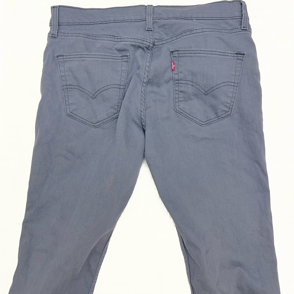 Men's Levi’s 513 slim straight fit- size 34 X 30 - Dark Gray and Tan - Picture 9 of 9